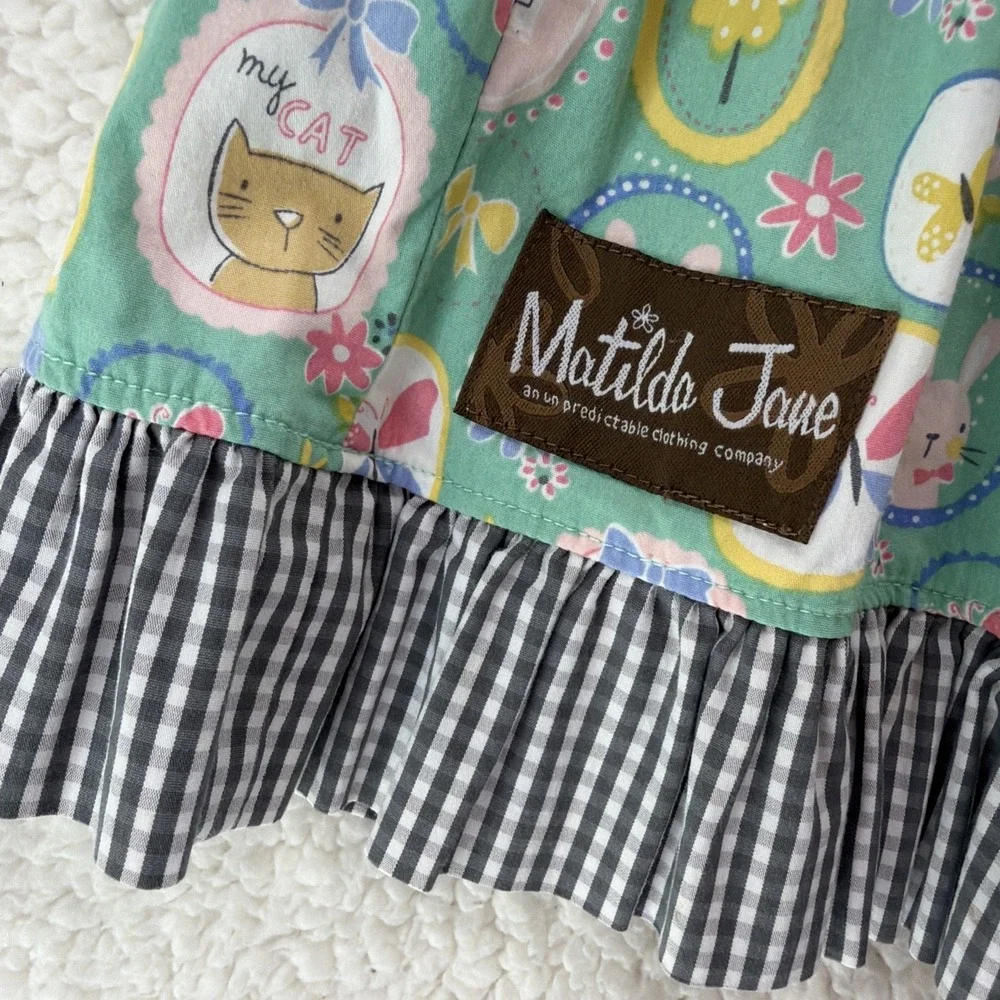 Matilda Jane Everything Nice Dress It's a Wonderful Parade Girls Size 6 Cat